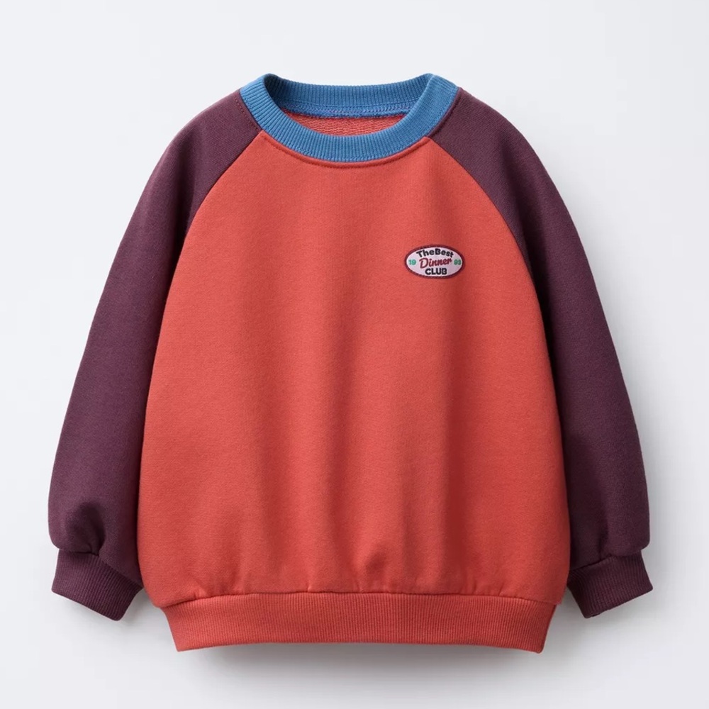 Zara Kids Red and Purple Sweater - Picture 2 of 5